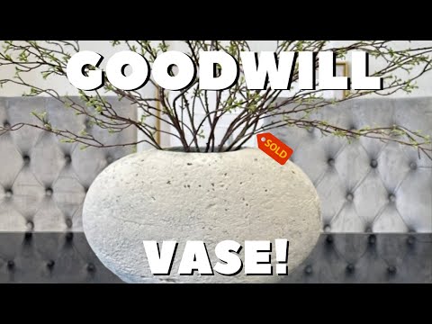 AMAZING Goodwill Find | Pottery Barn Inspired Vase | DIY Vase