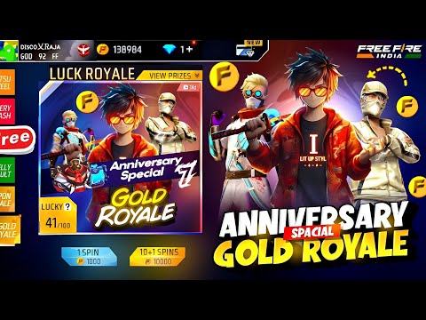 7th Anniversary Special Gold Royale 🥳🤯 | Free Fire New Event | Ff New Event | New Event