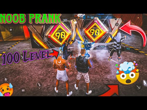 NOOB PRANK ll Adam vs 100 Level Pro players ll EMOTE DIKHA KAR PRO PLAYER BAN RAHE THE 😅 ......