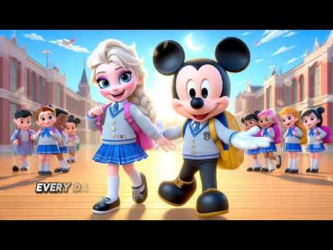 Elsa and Mickey Teach and Sing: Another Day of Learning Super Cartoon Kids Song!