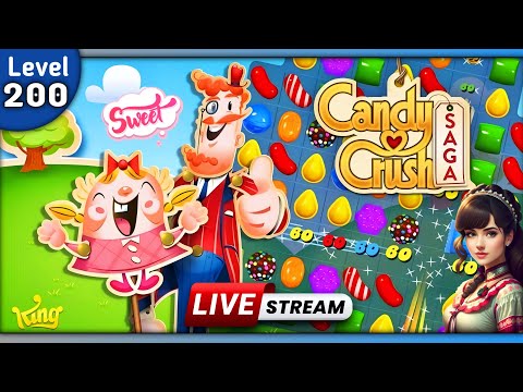 Candy crush saga level 200. #candy #live_stream #game #baby