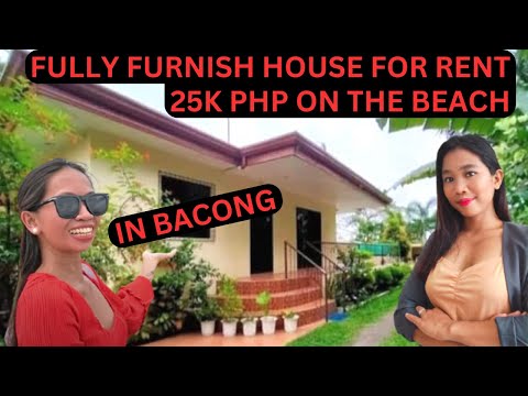 Furnish 2 bedroom House for Rent in Bacong, W/ Pool and on the Beach.