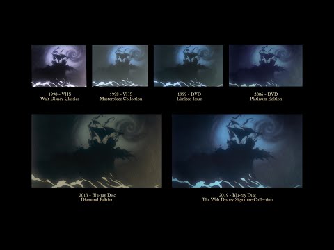 The Little Mermaid - The Storm | 30 Years of Video Editions Comparison