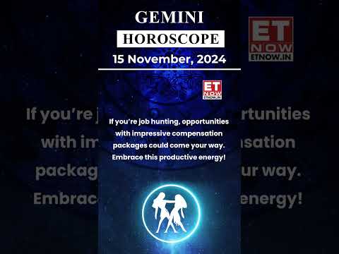 Gemini Horoscope | 15th November 2024 | Aaj Ka Rashifal | Astrology Today | Daily Horoscope #shorts