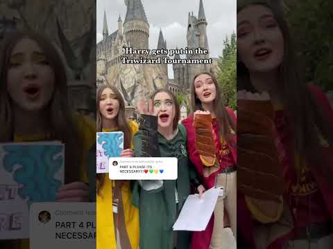 Singing Harry Potter In 99 Seconds IN PUBLIC Pt. 4! 😱⁉️🤩 K3 Sisters #shorts #harrypotter #fyp