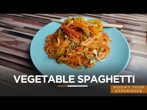 Vegetable Spaghetti Recipe Simple and easy  recipe without tomato sauce