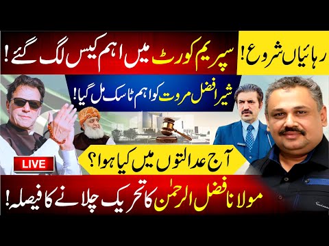 🔴Live: Maulana Fazal ur Rehman Launches Movement | Sher Afzal Marwat Gets Key Task | Rana Azeem