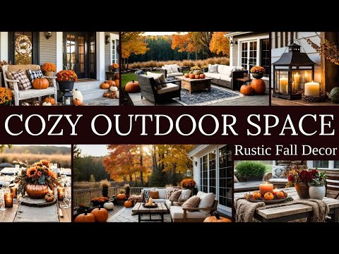 Charming Rustic Fall Decor Ideas: Cozy Outdoor Spaces