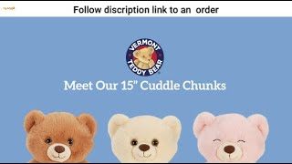 Vermont Teddy Bear Brown Teddy Bear – Cuddly Stuffed Animals, Cuddle Chunk, Honey, 15 inch