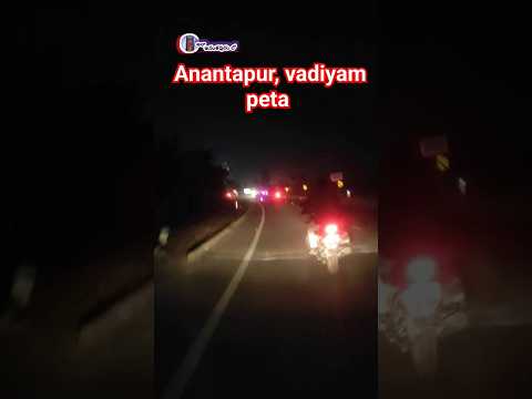 Night view Anantapur highway #anantapur #ytshorts #atp #trending