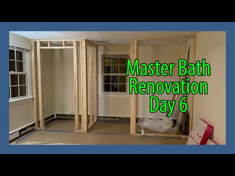 Master Bath Reno - Day 6 - Framing