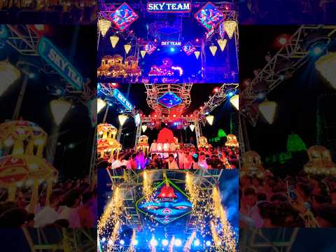 Sky Team Durga Mata Aagman 2024 | Bandlaguda Sun City Ka Mata Rani Grand Welcome #trending #shorts