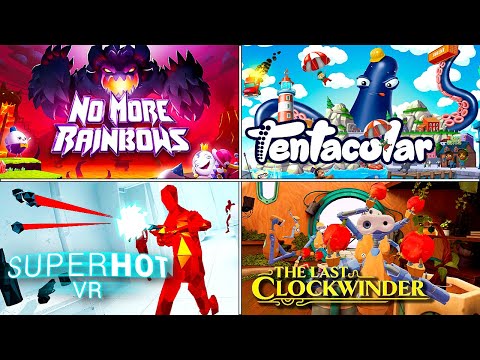 Underrated VR Games Marathon | No More Rainbows | Tentacular | Superhot VR | The Last Clockwinder