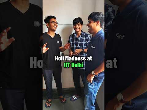 Holi Madness at IIT Delhi 🤯 | IIT Motivation Status #shorts #iitbombay