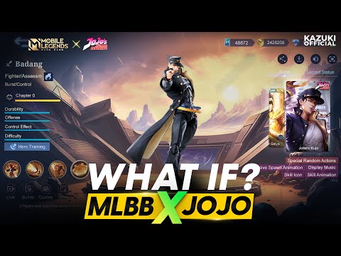 WHAT IF MLBB DECIDES TO COLLAB WITH JOJO'S BIZARRE ADVENTURE | JOTARO AS BADANG | DIO AS YIN