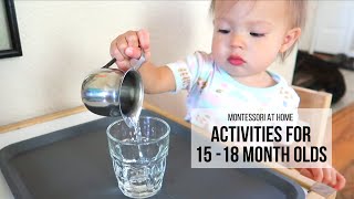 MONTESSORI AT HOME: Activities for 15-18 Month Olds