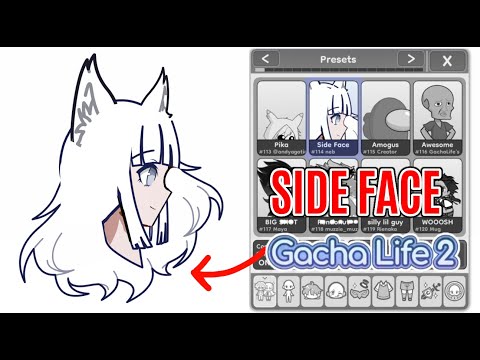 Side face in Gacha life 2