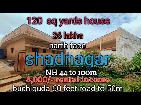 shadnagar house for sale 120 sq yards 26 lakhs