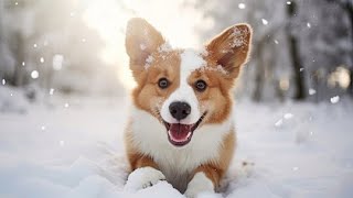 Snowy Adventures: Puppy's First Snow