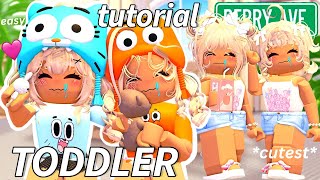 Realistic CUTEST TODDLERS Pajamas & Everyday Outfit Codes Tutorial For Berry Avenue!