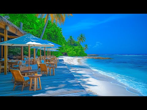 Vibrant Beach Vibes With Positive Bossa Nova Jazz - Bossa Nova Jazz Beats And Morning Ocean Waves