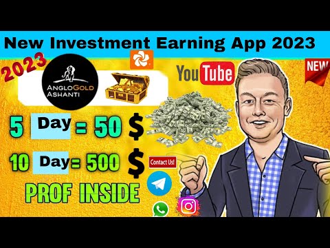 New USDt investment Earning App Anglo Gold Ashanti App//Live withdraw Proof video//Make Money Online