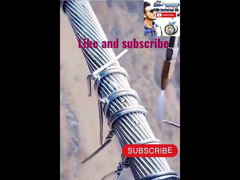 High voltage line Solding Cable Repairing | dinger work #shortsvideo #mr #shorts #tips #shortstips