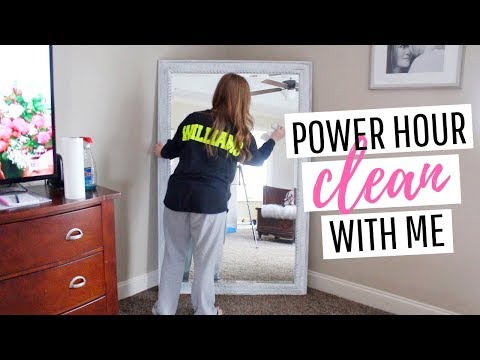 POWER HOUR CLEAN WITH ME // MASTER BEDROOM CLEAN // VLOGMAS DAY 24 // DENAE LYNN