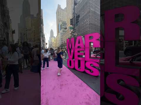 Manhattan in Pink! 💓🗽5th Ave, Mrs Marvelous Maisel Premier! #shorts #pinkshoelaces #nycwalk