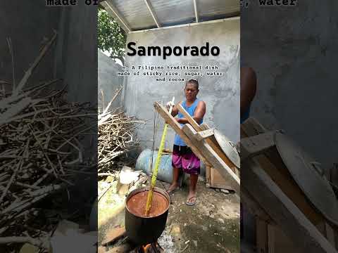 Cooking Samporado using woods