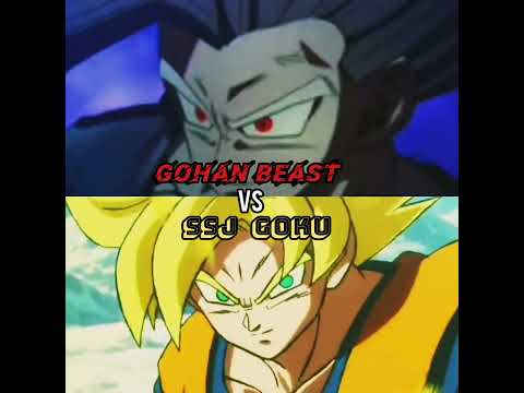 Gohan Beast vs Goku all Forms Subscribe for more