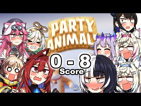 How HoloJustice will catch HoloAdvent if they score 0 - 8 in Party Animals? |  『Hololive』