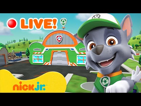 🔴 LIVE: PAW Patrol's Rocky's Garage Marathon! 🔧 24/7 Livestream | Nick Jr.