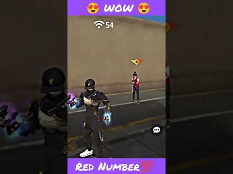 ❤WOW❤RED NUMBER HEADSHOT💯FREE FIRE #shorts #viral #freefire #reels #trending #short #sdgmr