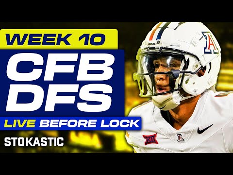 CFB DFS Picks Week 10 (Saturday 11/2/24) | College Football Daily Fantasy Strategy