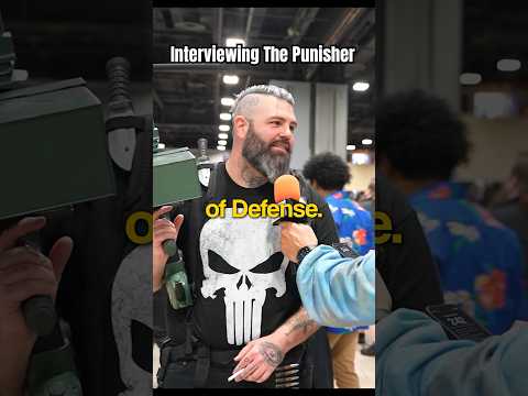 Interviewing a PUNISHER COSPLAYER #cosplayer #punisher