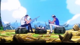 Garp and Kuzan Aokiji flashback - One Piece episode 1121