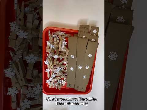 #winteractivities #diyactivitiesforkids #earlymath #earlylearning #finemotorskills #snowflakes