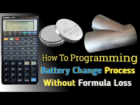 Casio #Fx-4500PA battery Change Procces & How To Save #Lateral Tee #Formula In Your #Calculater