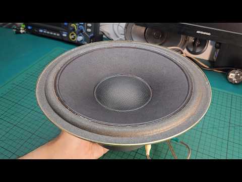 Tonsil GDN 25/60/1 60W 8ohm woofer driver from Unitra 75W speakers - excursion test