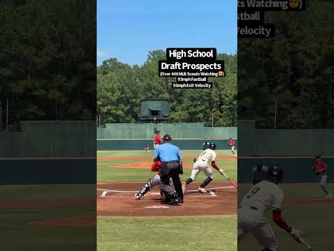 400 MLB Scouts Watch Top High School Draft Prospects #baseball #mlb