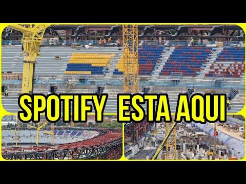 🔴OBRAS CAMP NOU (15 de Octubre)⚠️Comienzan a verse el logotipo se Spotify