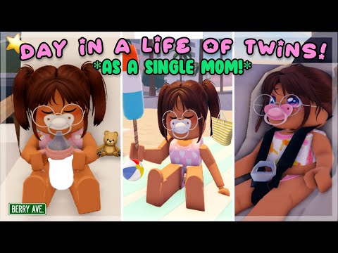 DAY IN A LIFE OF THE TWINS! | Roblox Berry Avenue Roleplay