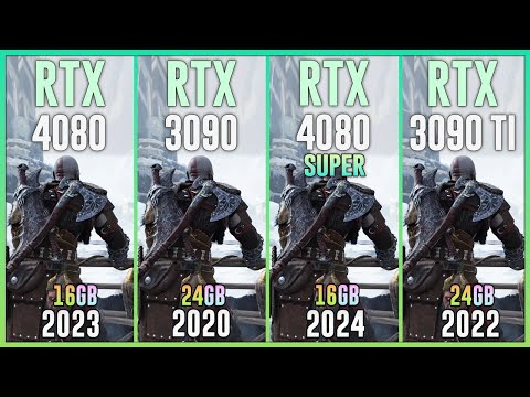 RTX 4080 vs RTX 3090 vs RTX 4080 SUPER vs RTX 3090 TI - Test in 25 Games