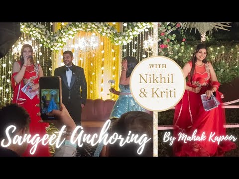 Sangeet Anchoring by Anchor Mahak Kapoor: How to Engage the Audience 🎤❣️#wedding #sangeet  #viral