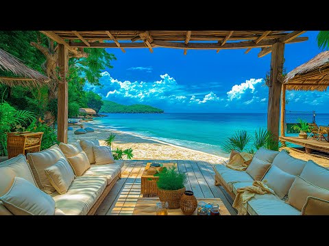 Tropical Beach Ambience &D Bossa Nova Jazz To Uplift Spirits - Positive Bossa Nova Jazz & Ocean Wave