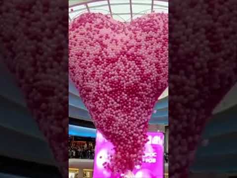 55,000 Balloons drop #valentinesday