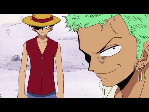 Luffy and Zoro act as Shanks and his crew - One Piece