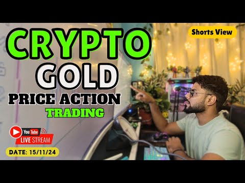 Shorts Live on Bitcoin | Gold  Price Action @b.techtraderss  #live #Btc #trading #15-10-2024