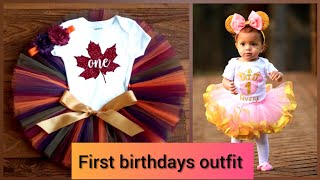 Elegant and fabulous baby girls first birthday outfit design ideas